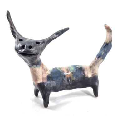 Scultura intitolato "CAT XXXII" da Aare Freimann, Opera d'arte originale, Ceramica