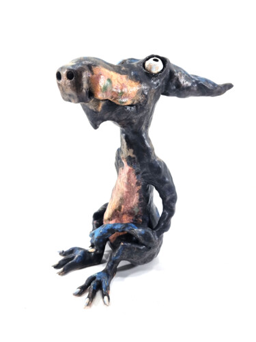 Skulptur mit dem Titel "WALDEMAR XV" von Aare Freimann, Original-Kunstwerk, Keramik