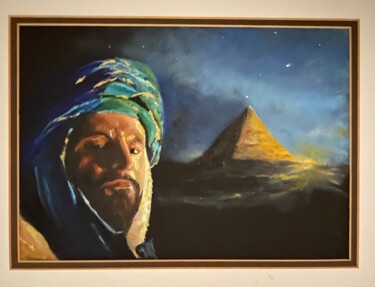 Painting titled "Sheik" by Larry Aarons, Original Artwork, Oil