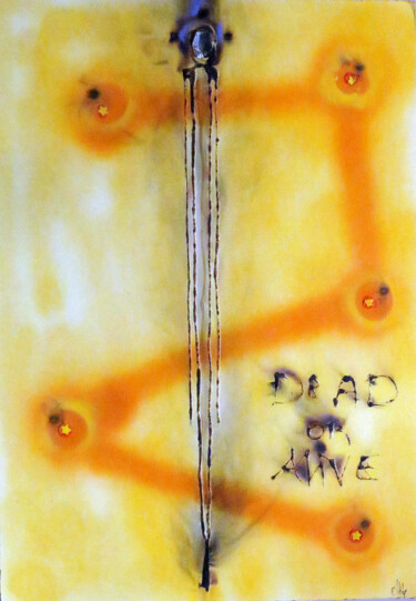 Pittura intitolato "dead or alive" da Abba, Opera d'arte originale, Grafite