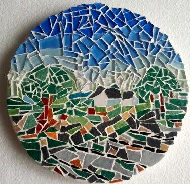 Скульптура под названием "Landscape" - Abdel Arthur Aouatah, Подлинное произведение искусства, Мозаика