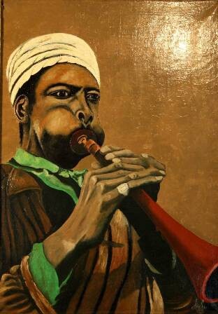 Peinture intitulée "Le koueur de la gha…" par Abdellouahab Selka, Œuvre d'art originale, Huile