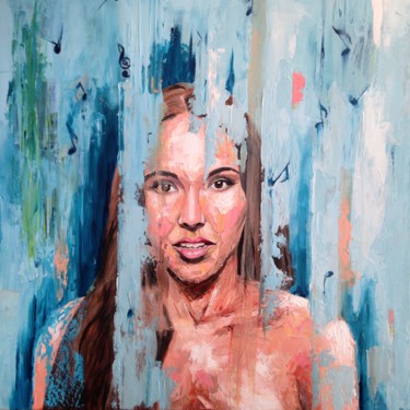 Pittura intitolato "Rebecca Brunner" da Achille Chiarello, Opera d'arte originale, Olio