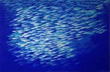 绘画 标题为“Fish1” 由Achille Chiarello, 原创艺术品, 丙烯