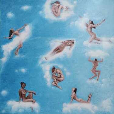 Pintura titulada "Clouds and dreams" por Achille Chiarello, Obra de arte original, Oleo