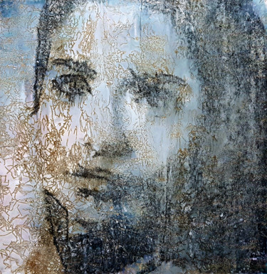 Painting titled "Lia (n.414)" by Alessio Mazzarulli, Original Artwork, Acrylic