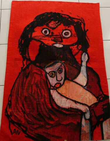 Arte têxtil intitulada "Maternelle" por Adam Nidzgorski, Obras de arte originais, Fio
