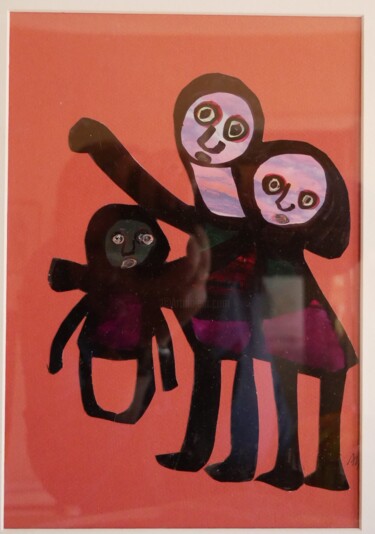 Картина под названием "Adoption" - Adam Nidzgorski, Подлинное произведение искусства, Гуашь Установлен на картон