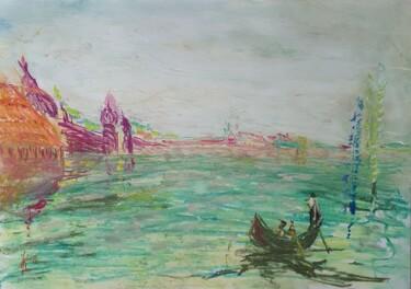Рисунок под названием "Vert d'eau" - Adam Spinosa, Подлинное произведение искусства, Пастель