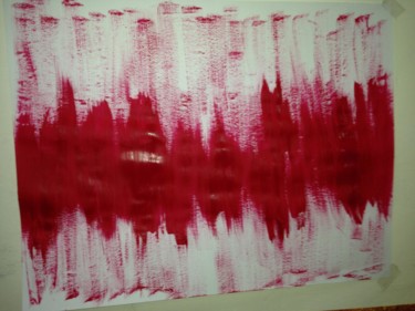 Painting titled "red line" by Pierre Longin, Original Artwork, Other