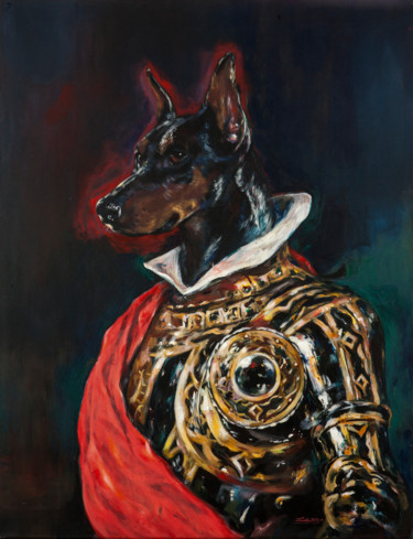 Painting titled "Duke Olivares" by Adrian Laie, Original Artwork, Acrylic