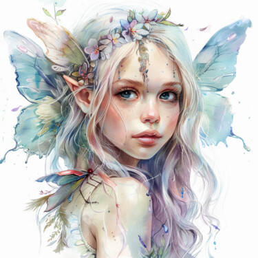 Digital Arts titled "Fairy" by Adriana Barros, Original Artwork, AI generated image