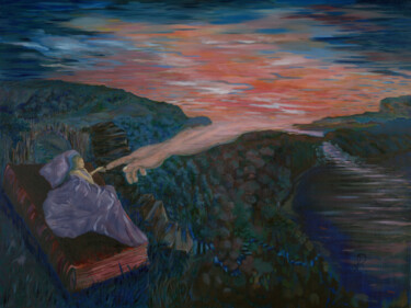Pintura titulada "The Touch of Bliss" por Adriana Rossarolla, Obra de arte original, Oleo Montado en Bastidor de camilla de…