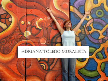 Pittura intitolato "00-yo-muralista.jpg" da Adrianat, Opera d'arte originale, Acrilico