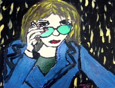 Painting titled "LENTES" by Adriana Mignini, Original Artwork