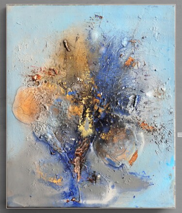 Schilderij getiteld "Eternal Bluescape" door Adriano Ribeiro, Origineel Kunstwerk, Acryl