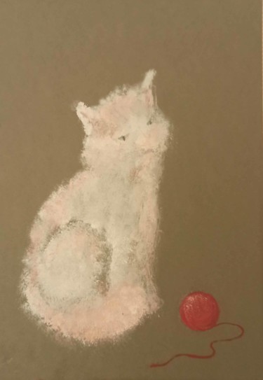 Peinture intitulée "Cat Dzen" par Agatha Ya Sokolova, Œuvre d'art originale, Huile