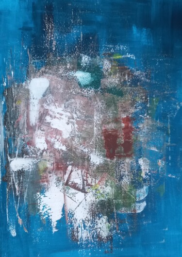 Painting titled "Sans titre" by Agathe Guillot Jing Wen, Original Artwork, Acrylic Mounted on Wood Stretcher frame