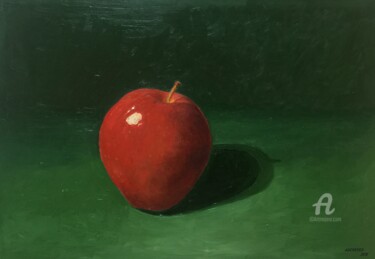 Peinture intitulée "Apple One" par Alexandre George, Œuvre d'art originale, Huile