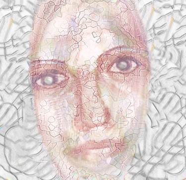 Digitale Kunst getiteld "Smile of the Time" door Ageliki Baka, Origineel Kunstwerk, Digitaal Schilderwerk