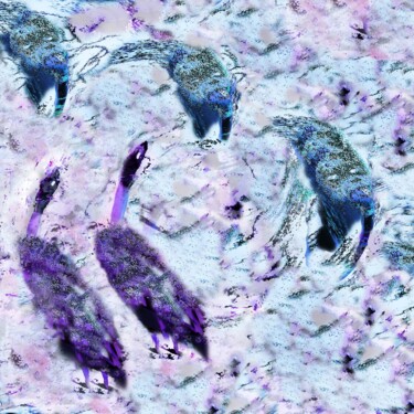 Arte digitale intitolato "9. free wild animals" da Ageliki Baka, Opera d'arte originale, Pittura digitale