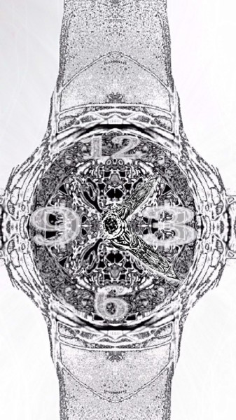 图画 标题为“CLOCK OF PLANET ( S…” 由Ageykinjewelry  It"S  Good Brand 17", 原创艺术品, 铅笔