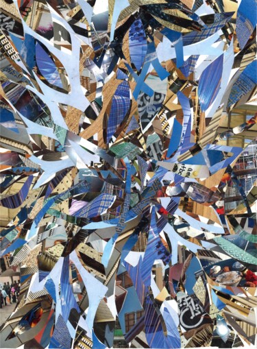 Collages intitolato "SHATTER" da Agnès Adamowicz, Opera d'arte originale, Collages