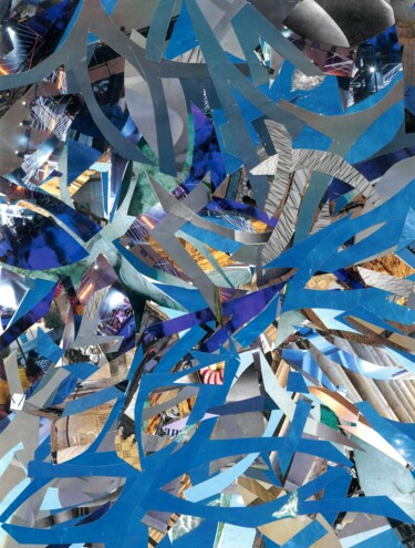 Collages intitulée "DEATH OF A BUTTERFL…" par Agnès Adamowicz, Œuvre d'art originale, Collages