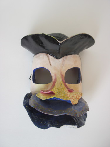 雕塑 标题为“Bauta imaginaire” 由Agnès Bollé (AGNES), 原创艺术品, 纸张纸浆