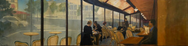 Painting titled "Montparnasse 2" by Agnès Giudicelli, Original Artwork, Oil