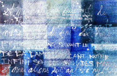 제목이 "Berçant notre infin…"인 미술작품 Agnès Grégis (Au pinceau dansant)로, 원작, 수채화