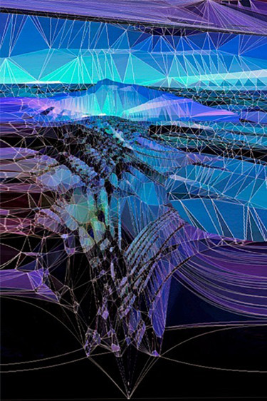 Arts numériques intitulée "Connexion 2.2" par Agnès Kerboriou, Œuvre d'art originale, Travail numérique 2D