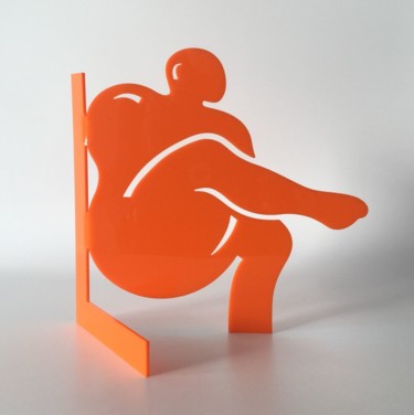Sculpture intitulée "Lui #artistsupportp…" par Agnes Descamps, Œuvre d'art originale, Plastique