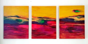 Pintura intitulada "Sunset" por Agnieszka Botor-Probierz, Obras de arte originais, Acrílico