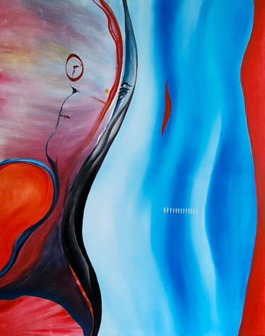 Картина под названием "Menstruation" - Agnieszka Witkowska, Подлинное произведение искусства, Акрил
