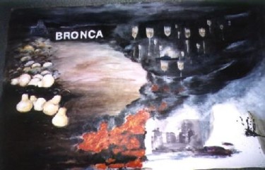 Pintura titulada "bronca /grogne" por Agualicia, Obra de arte original, Oleo