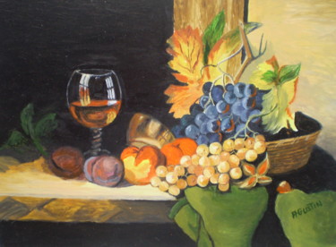 Peinture intitulée "frutas-y-uvas.jpg" par Agustin, Œuvre d'art originale