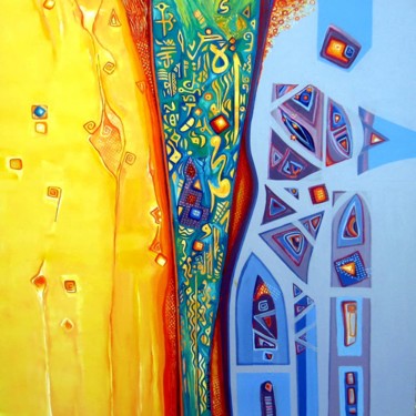 Malarstwo zatytułowany „Nour Alhouda” autorstwa Ahmad Elias, Oryginalna praca, Akryl