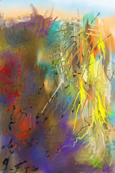 Digital Arts titled "Unimaginable abstra…" by Ahmed Alozade, Original Artwork, Digital Painting