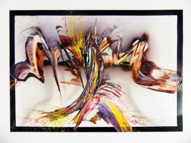 Peinture intitulée "Tableau abstrait bo…" par Airgone, Œuvre d'art originale, Acrylique