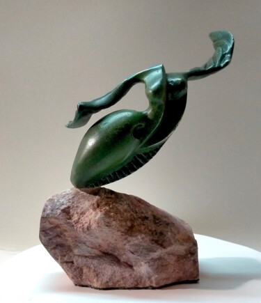雕塑 标题为“Angelica” 由Aramis Justiz Perera, 原创艺术品, 青铜