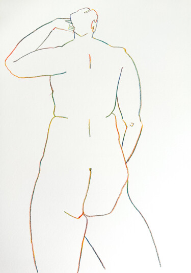 Dessin intitulée "sketch 23" par Akelina, Œuvre d'art originale, Crayon