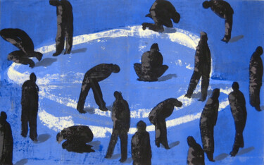 Картина под названием "08-571" - Alain Ballereau, Подлинное произведение искусства, Акрил Установлен на Деревянная рама для…