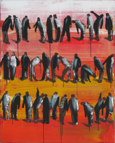 Pittura intitolato "10-296" da Alain Ballereau, Opera d'arte originale, Acrilico