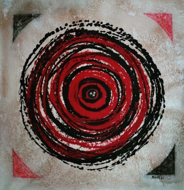 Картина под названием "THREE 10s RED AND B…" - Alain Baye, Подлинное произведение искусства, Акрил