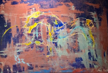 Pittura intitolato "VIBRATIONS EQUINES" da Alain Bulle, Opera d'arte originale, Acrilico