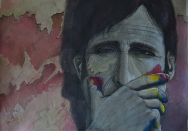 Peinture intitulée "Doigts colorés" par Alain Chauvet, Œuvre d'art originale, Acrylique