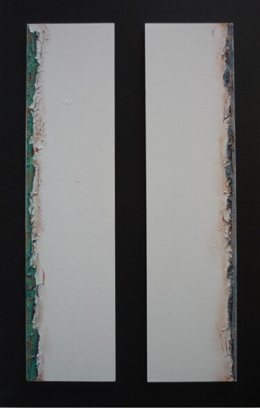 Malerei mit dem Titel "Seuil - peinture 41" von Alain Chenard, Original-Kunstwerk, Acryl Auf Holzplatte montiert