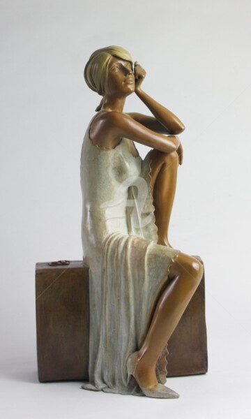 Sculpture titled "Agathe" by Alain Choisnet, Original Artwork, Bronze