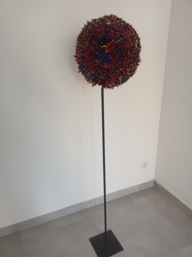 Sculpture titled "ORIGINE 7" by Alain Cousin, Original Artwork, Resin